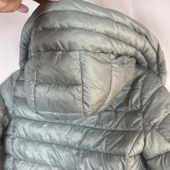 Antonio Melani Light Green Puffer Jacket With Hood Size XS Preowned - Picture 15 of 16